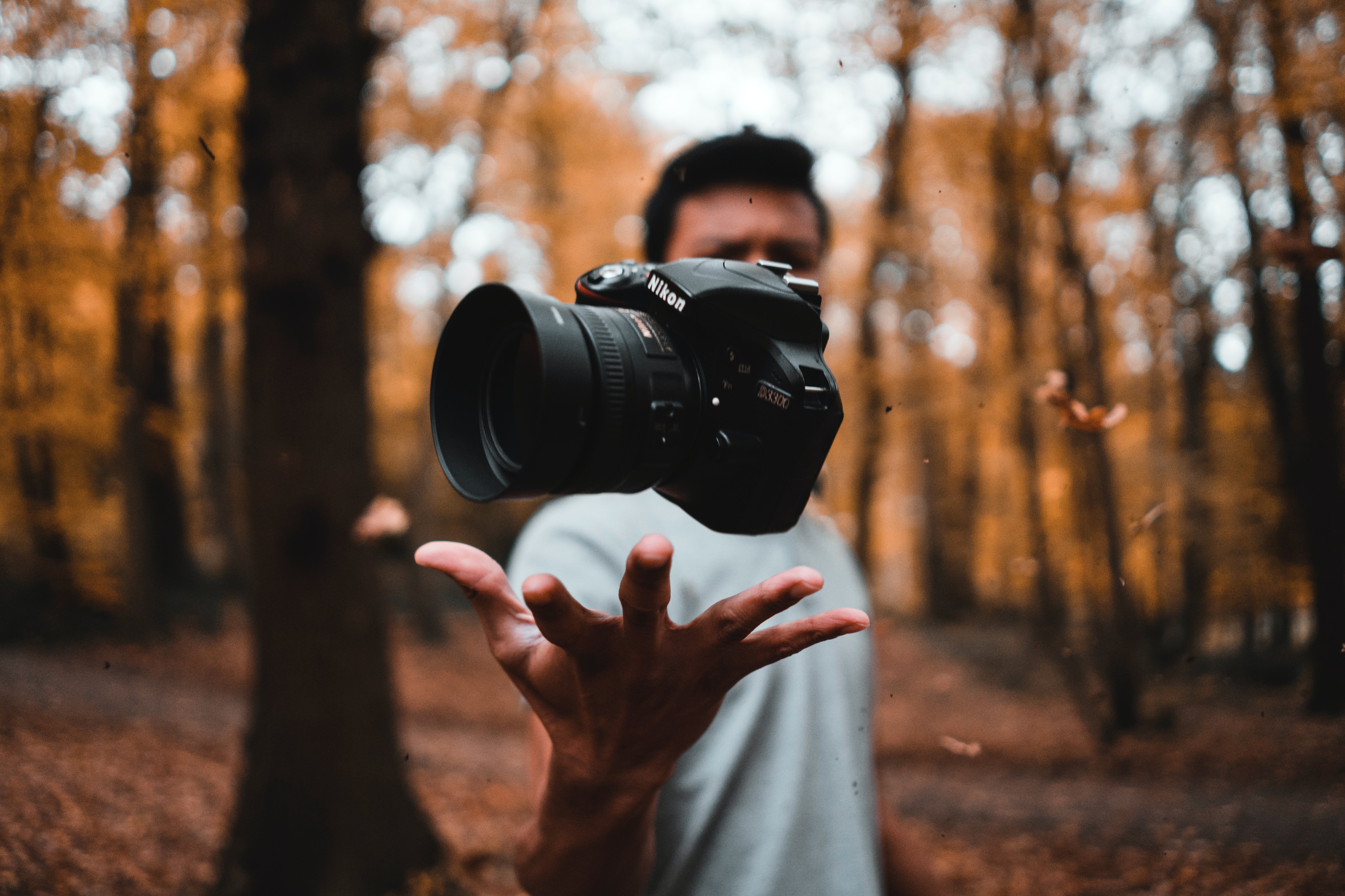 picture of a camera in autumn